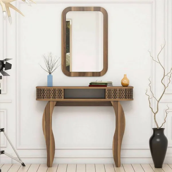 Dekoratívny stôl Damla Walnut