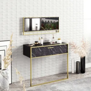 Dekoratívny stôl Polka Aynali Black