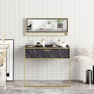 Dekoratívny stôl Polka Aynali Black