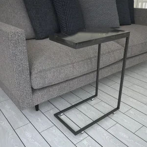 Rozkladací stôl Callen Black Marble