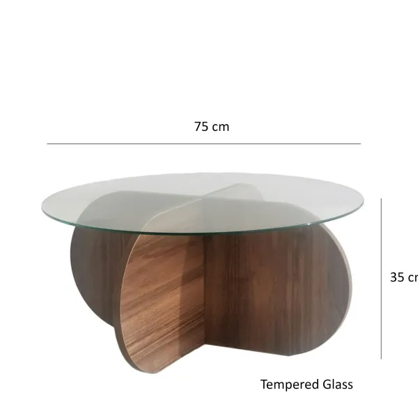 Konferenčný stolík Bubble Walnut