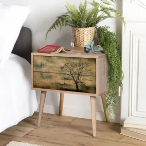 Nočný stolík Dva Sonoma Oak