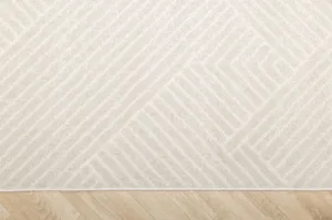 Koberec Matara N963A línie, svetlosivý / krémový