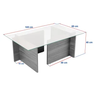 Konferenčný stolík Vetrino - Grey