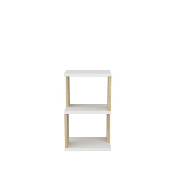 Nočný stolík Carter - White, Oak