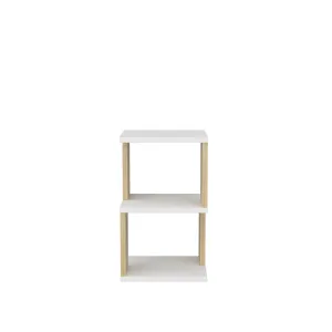 Nočný stolík Carter - White, Oak