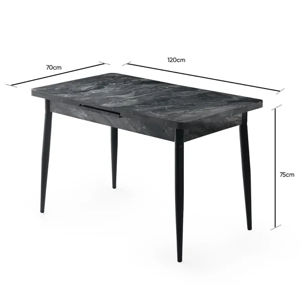Jedálenský stôl Ay Anthracite