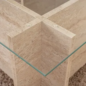 Konferenčný stolík Vetrino - Travertine