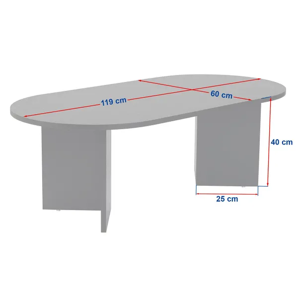 Konferenčný stolík Sable - Walnut