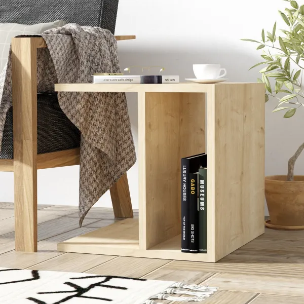 Príručný stolík / Odkladací stolík Morse - Oak