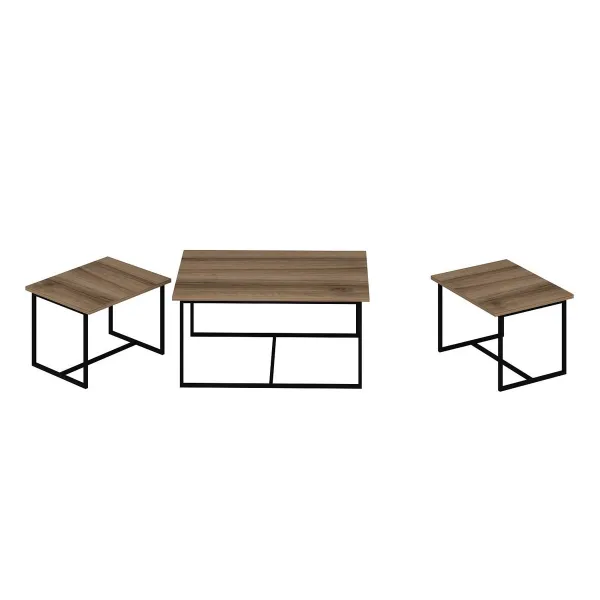 Sada odkladacích stolíkov (3 kusy) Levada - Walnut