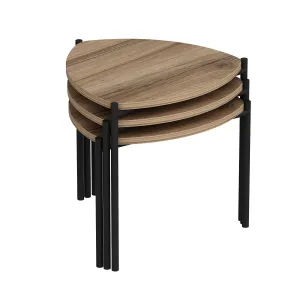 Sada odkladacích stolíkov (3 kusy) Lenny - Walnut