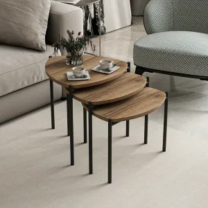 Sada odkladacích stolíkov (3 kusy) Lenny - Walnut