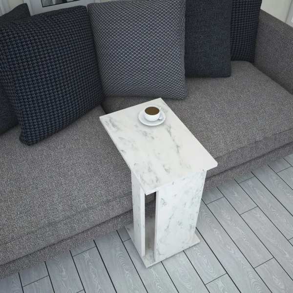 Príručný stolík / Odkladací stolík Pasific C - White, Black