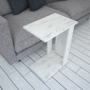 Príručný stolík / Odkladací stolík Pasific C - White, Black