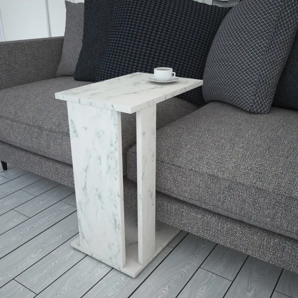 Príručný stolík / Odkladací stolík Pasific C - White, Black