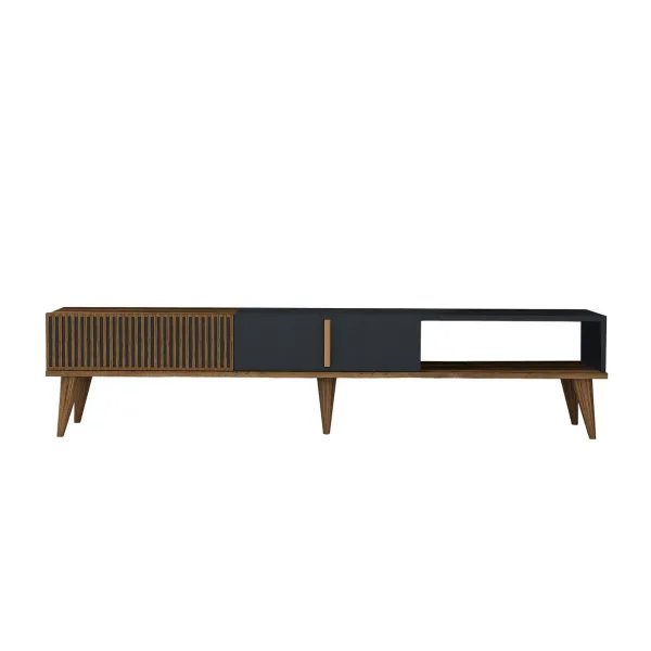 TV stolík Milan Alt - Walnut, Anthracite