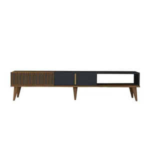 TV stolík Milan Alt - Walnut, Anthracite