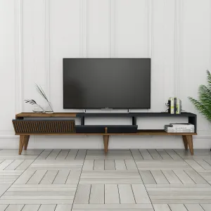 TV stolík Milan Alt - Walnut, Anthracite