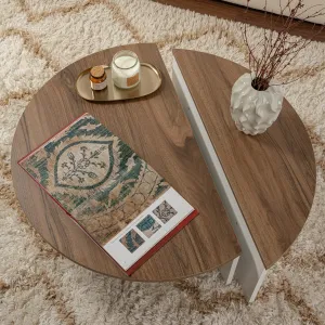 Konferenčný stolík Orion Walnut White