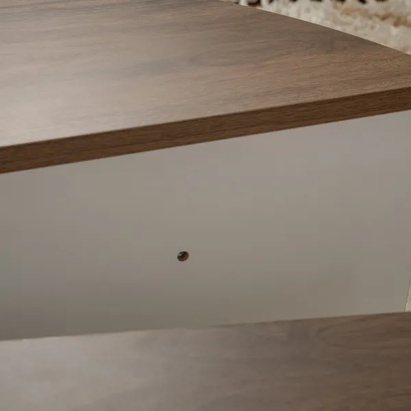 Konferenčný stolík Orion Walnut White