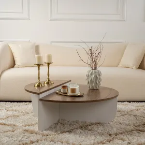 Konferenčný stolík Orion Walnut White