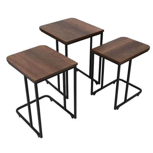 Sada odkladacích stolíkov (3 kusy) Ce Metal Zigon - 9401
