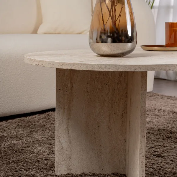 Konferenčný stolík Sable - Travertine