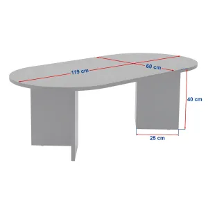 Konferenčný stolík Sable - Travertine