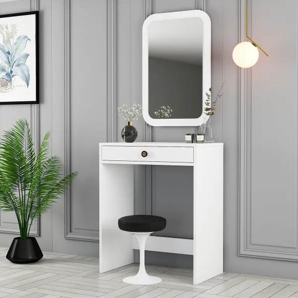 Toaletný stolík Lizbon Mirror - White