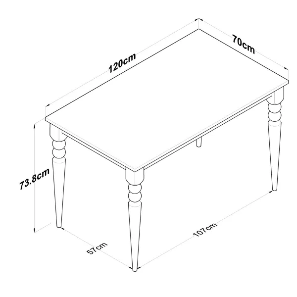 Jedálenský stôl JA104 - 2598