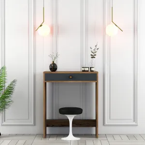 Toaletný stolík Lizbon - Walnut, Anthracite
