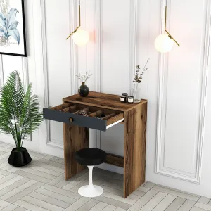 Toaletný stolík Lizbon - Walnut, Anthracite