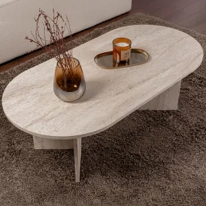 Konferenčný stolík Sable - Travertine