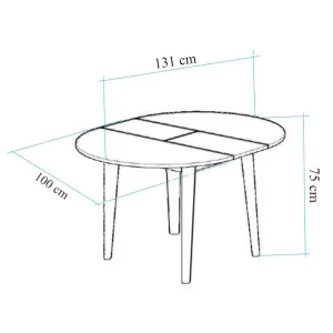 Jedálenský stôl Oliver Walnut Black