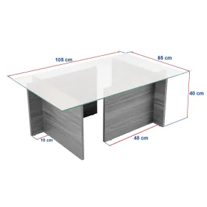 Konferenčný stolík Vetrino - Walnut