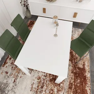 Jedálenský stôl Single 120 - Shiny White