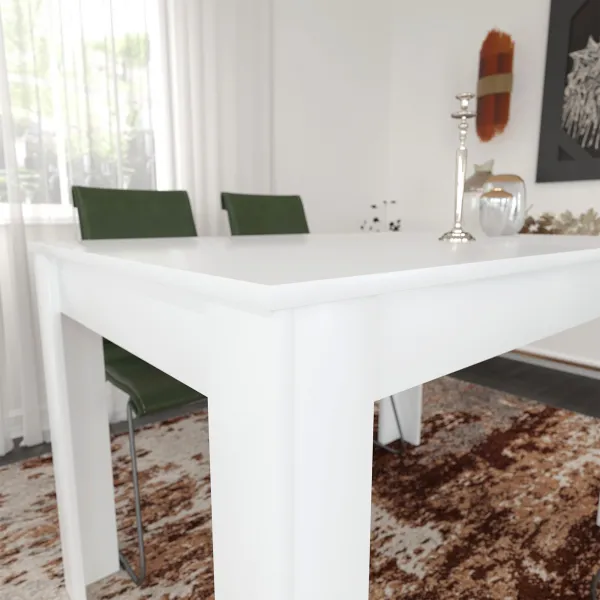 Jedálenský stôl Single 120 - Shiny White
