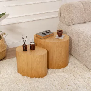 Súprava príručných stolíkov Elipse Set - Oak