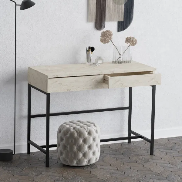 Kozmetický stol Linda Travertine