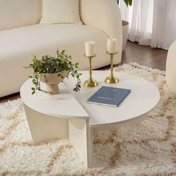 Konferenčný stolík Orion Wood White