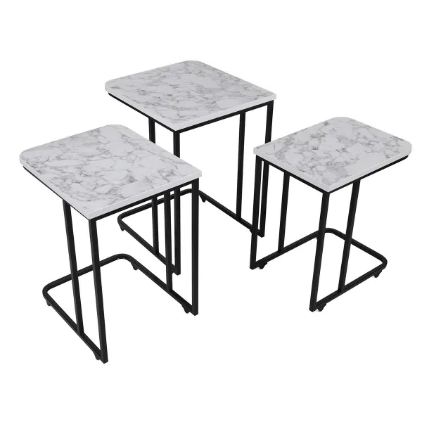 Sada odkladacích stolíkov (3 kusy) Ce Metal Zigon - 9404