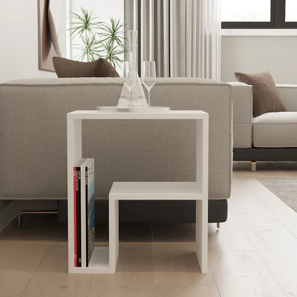 Príručný stolík / Odkladací stolík Yepa - White