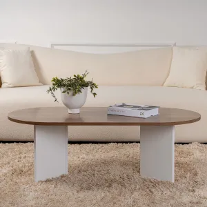 Konferenčný stolík Sable - Walnut, White