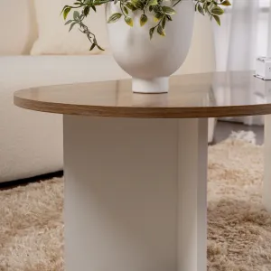Konferenčný stolík Sable - Walnut, White
