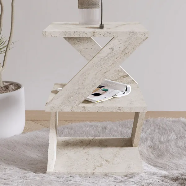 Odkladací stolík Albeni Travertine