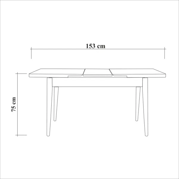 Extendable Dining Table Santiago Masa White