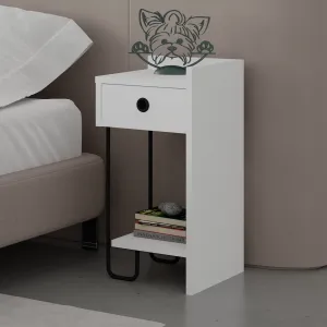 Nočný stolík Sirius Right - White