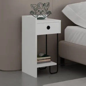 Nočný stolík Sirius Left - White v2