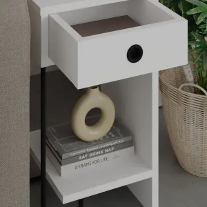 Nočný stolík Sirius Right - White